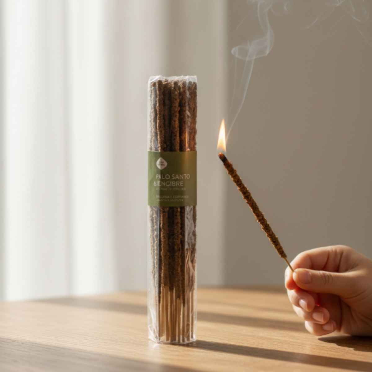 Sahumerio Artesano Palo Santo Jengibre 20u
