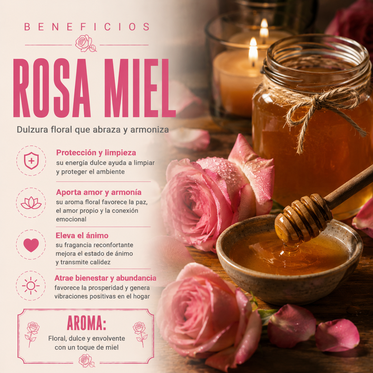 Aceite Aromático Rosa Miel