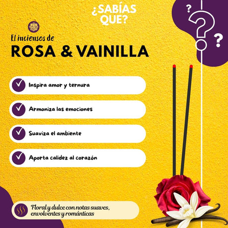 Incienso Rosa con Vainilla