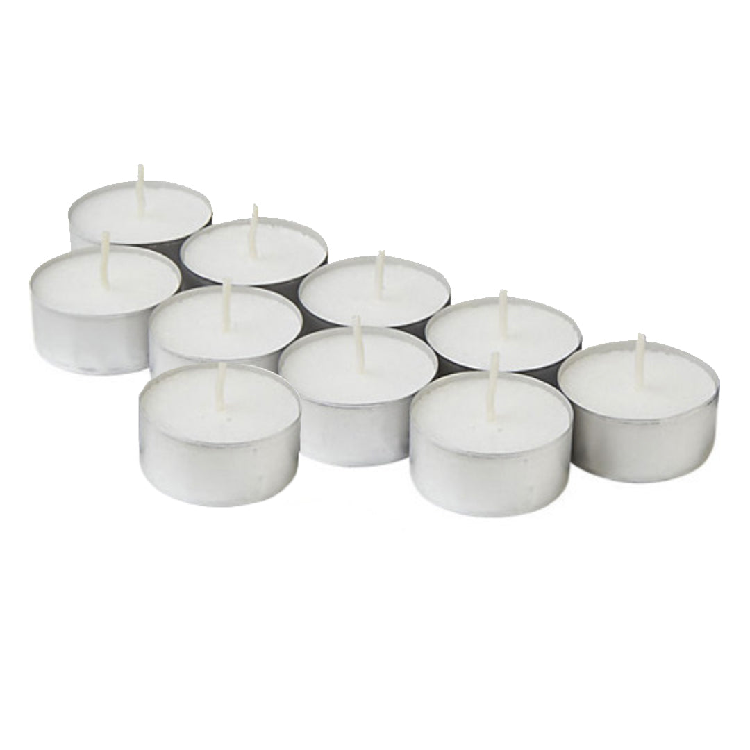 Velas tealight Pack 100 unidades blanca - 4 Horas