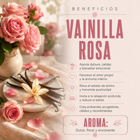 Vela en Vaso Palo de Rosa Vainilla