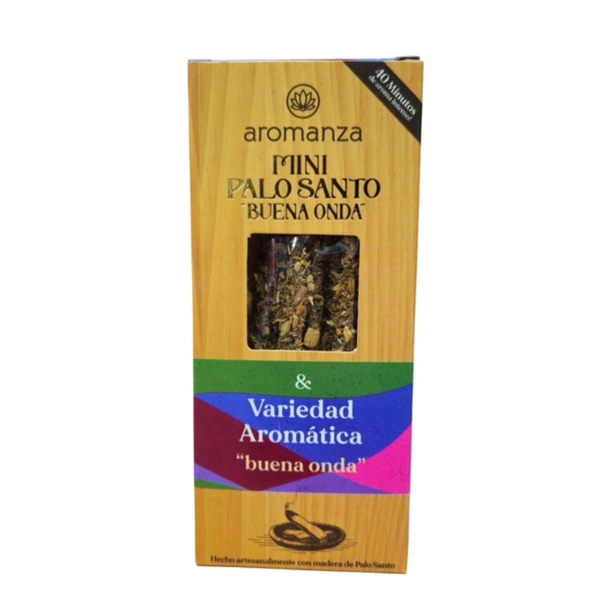 Sahumerio Palo Santo Buena Onda Mini Variedad Aromatica - Aromanza