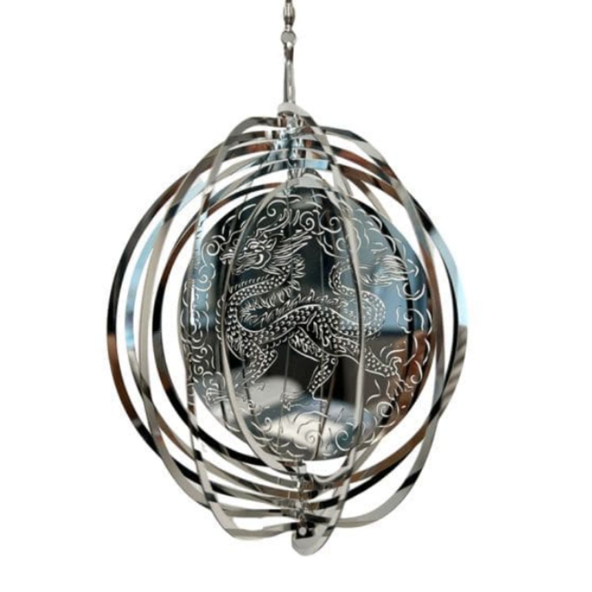 Anillo de Viento Dragon Plateado