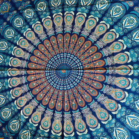 Cubrecama 2 plazas  Person Mandala Blue