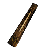 Tabla Porta Incienso Madera Ying Yang Estrella