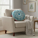 Cojin Celeste Indio Redondo Grande