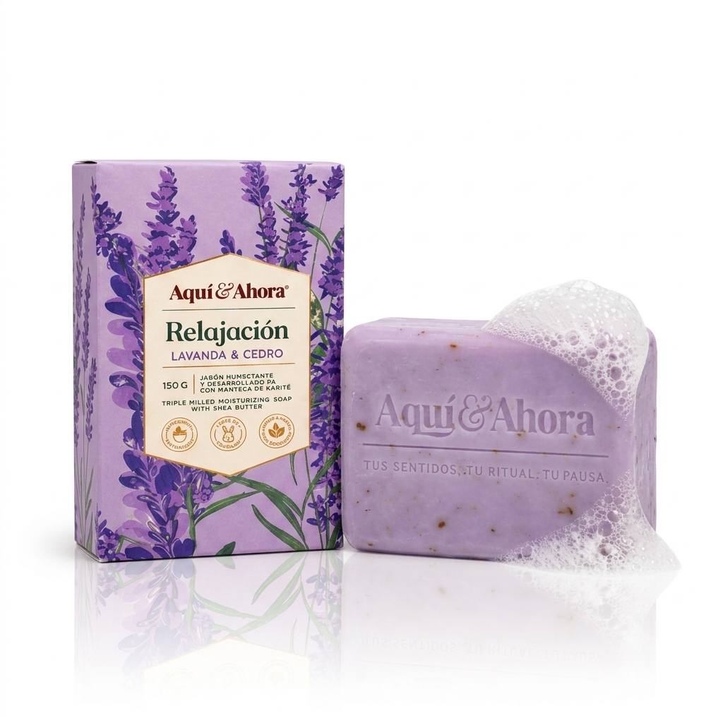 Jabón Aromático Relajación Lavanda Cedro 150 Gr