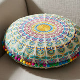 Cojin Multicolor Indio Redondo Mediano