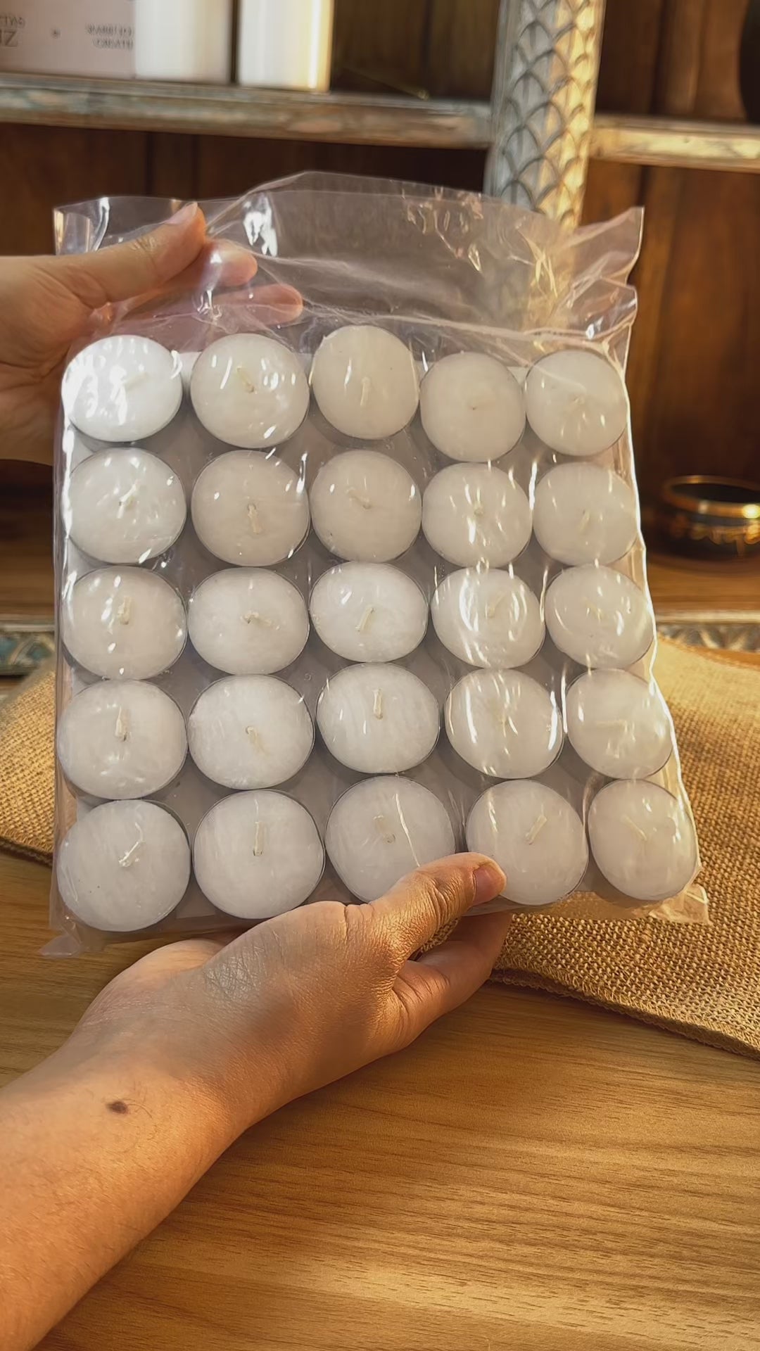 Velas Tealight  Pack 50 unidades 4 horas