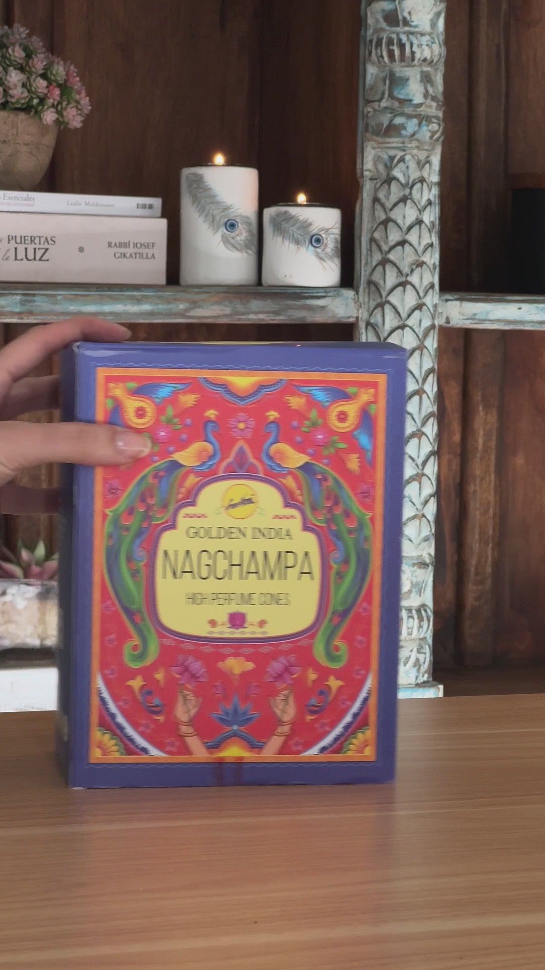 Incienso Cascada Golden Indian Nag Champa 120 conos