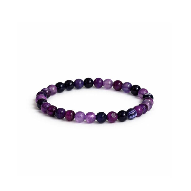 Pulsera Agata Morada 6mm
