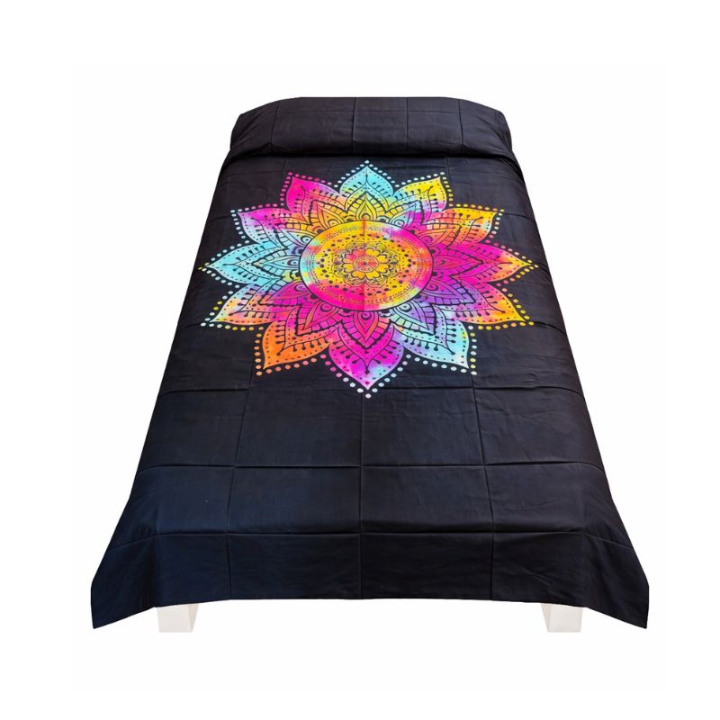 Cubrecama 1 Plaza Mandala Multicolor