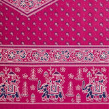 Cubrecama 2 Plazas Burdeo Elefantes Sagrados