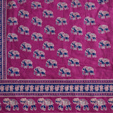 Cubrecama 2 Plazas Burdeo Elefantes Tradicional