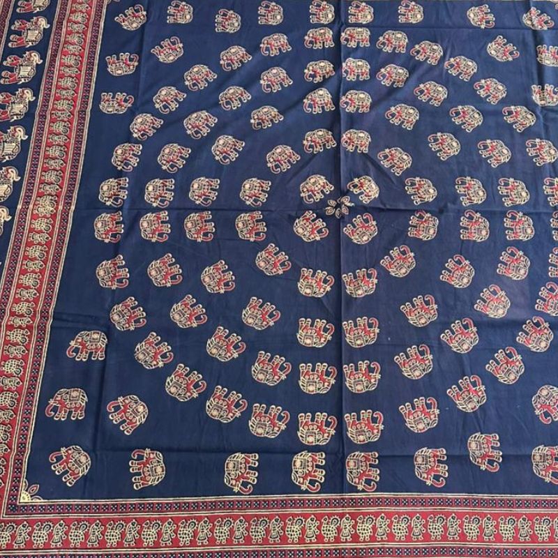 Cubrecama 2 Plazas Azul Elefantes Tradicional