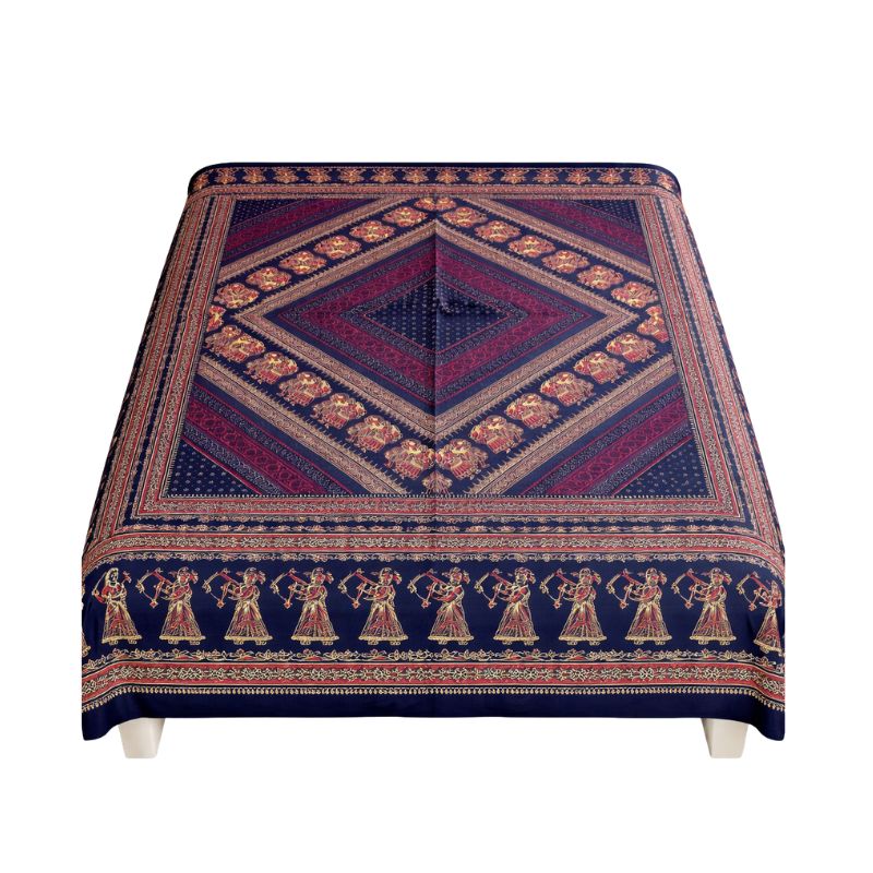 Cubrecama 2 Plazas Azul Danza Real