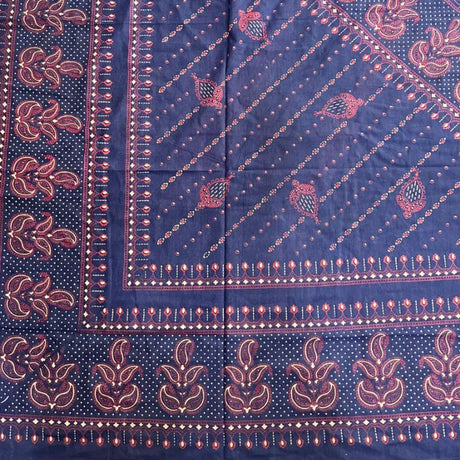 Cubrecama 2 Plazas Azul Paisley