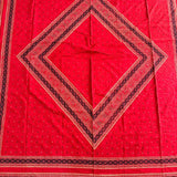 Cubrecama 2 Plazas Rojo Tribal