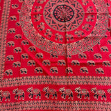 Cubrecama 2 Plazas Rojo Elefante Real