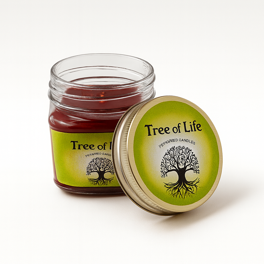 Vela en Vaso Arbol de la Vida