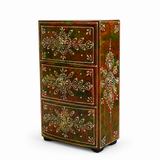 Cajonera Larga Esmeralda Carmesí 3 Cajones