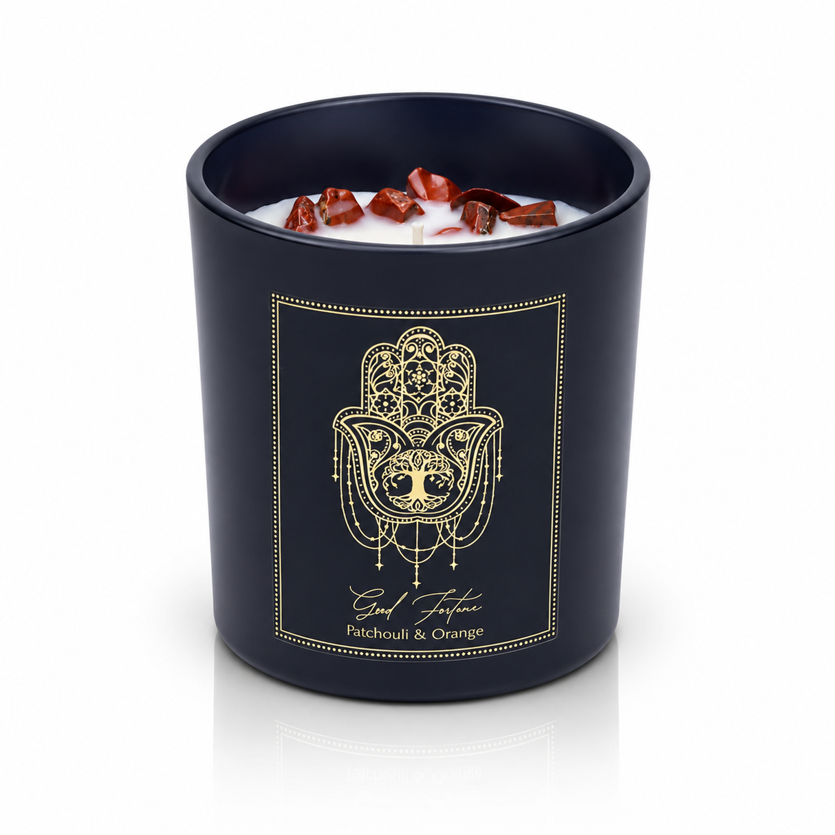Vela Buena Fortuna con Piedras 120g