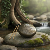 Hand Drum Bronce Envejecido 16 cm