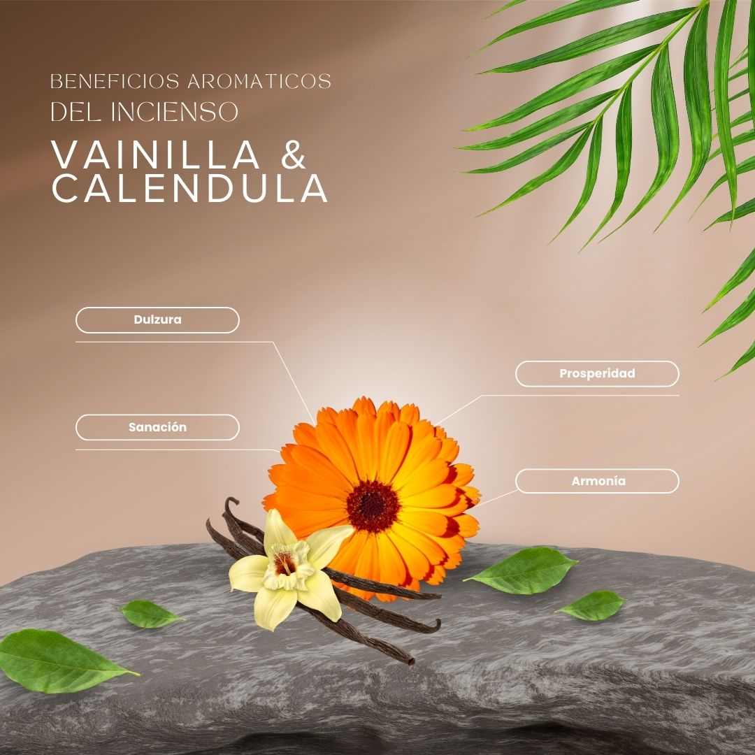 Sahumerio Orgánico Vainilla Caléndula