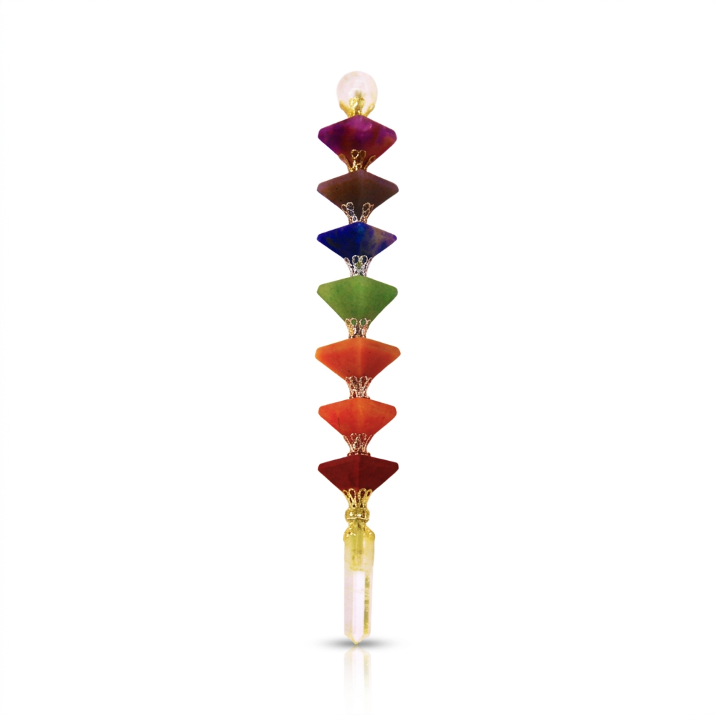 Varita de Meditación 7 Chakra Piramide