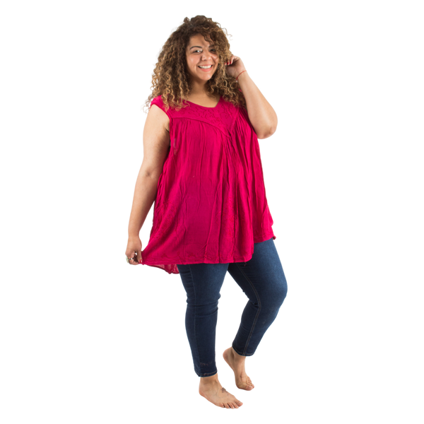 Blusa Vestido Chalani Rosada