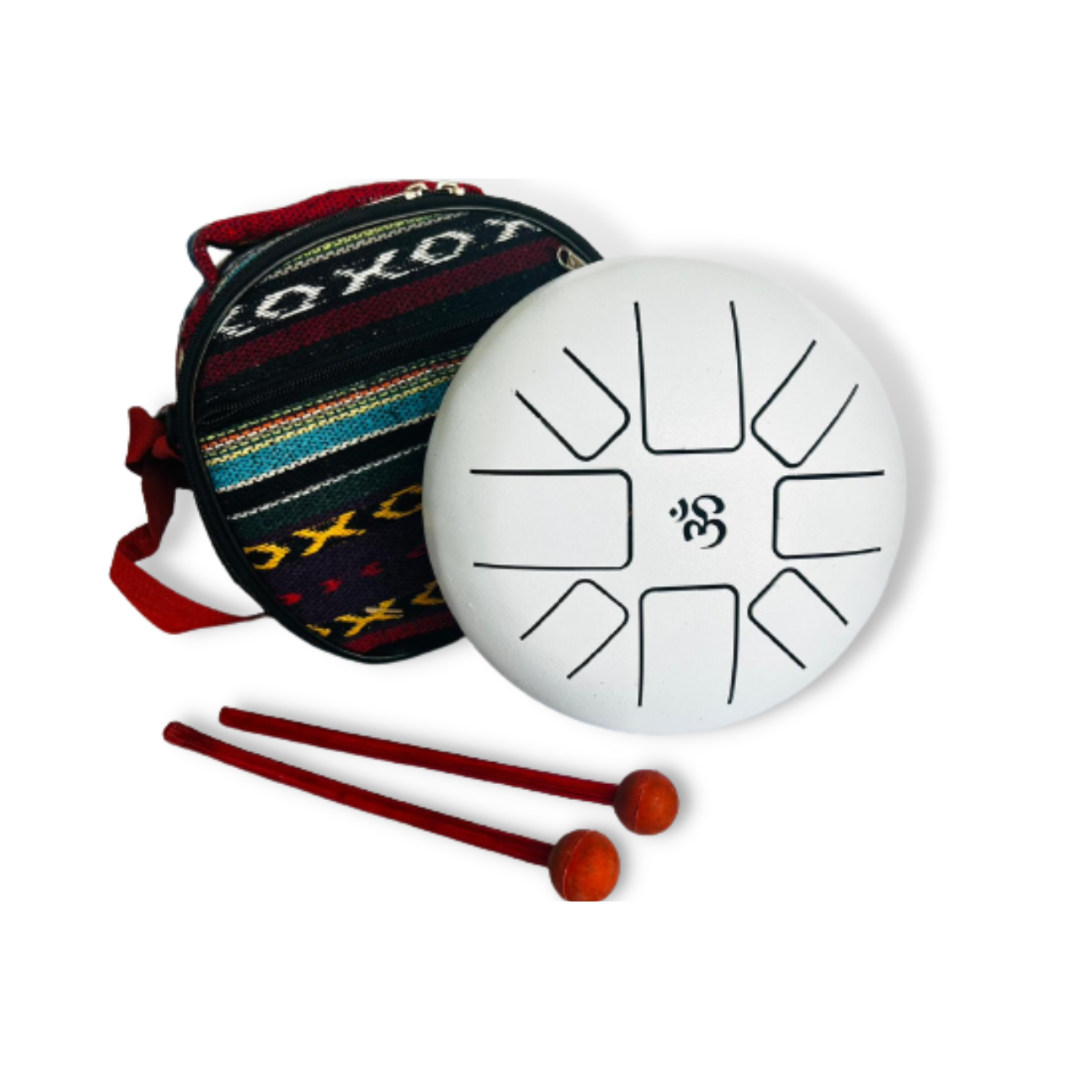 Hand Drum Tambor - Blanco Mediano