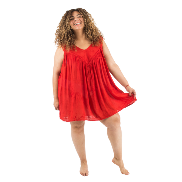 Blusa Vestido Chiti Roja