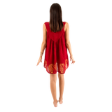 Blusa/Vestido Devu Rojo con Amarillo