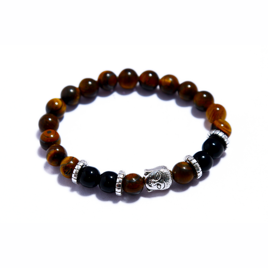 Pulsera Budda Black Charm Ojo de Tigre