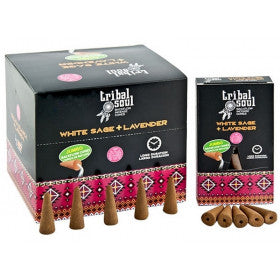 Incienso Cascada Salvia Blanca + Lavanda 120 conos