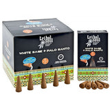Incienso Cascada Salvia Blanca + Palo Santo 120 conos