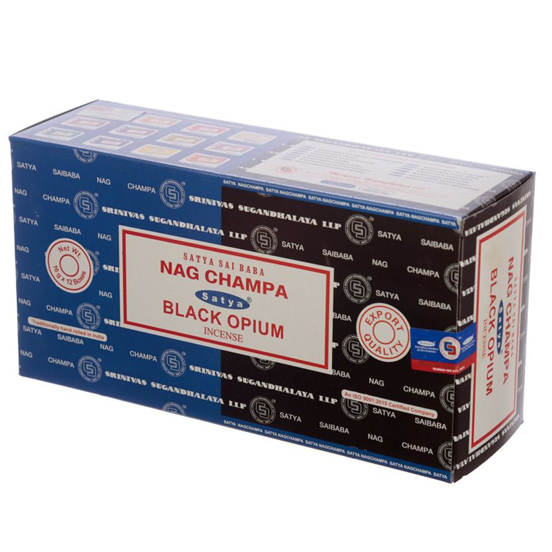 Incienso dúo Nag Champa y Black Opium