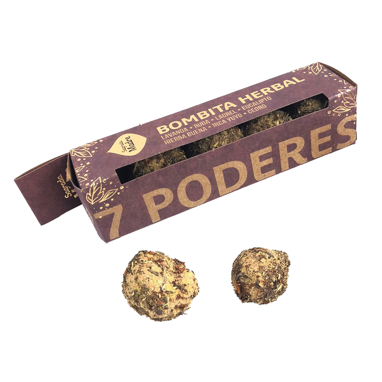 Bombita Herbal Sahumerio 7 Poderes - Sagrada Madre