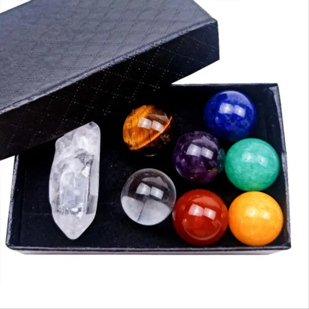 Box Piedras Preciosas Esferas 7 Chakra