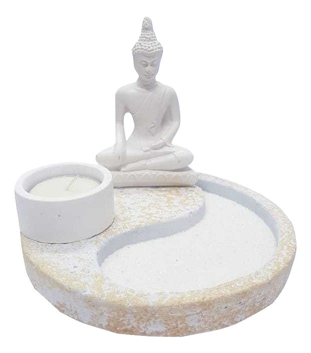 Jardin Zen Buda Siddharta White