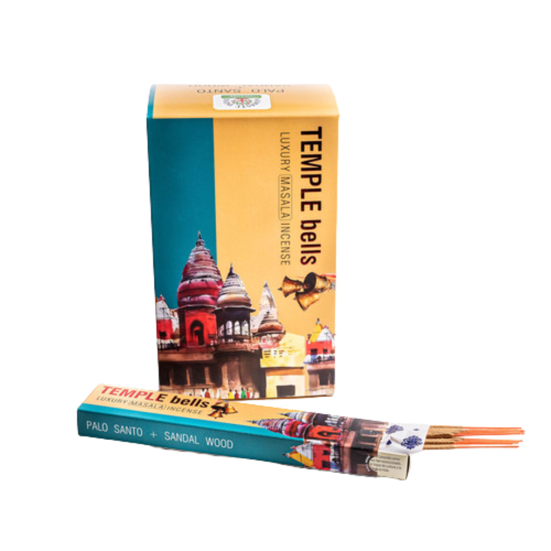 Incienso Temple Bells Palo Santo y Sandalwood