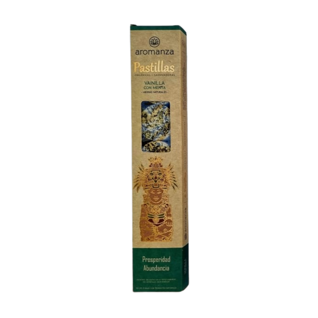 Sahumerio Pastilla Vainilla Menta - Aromanza