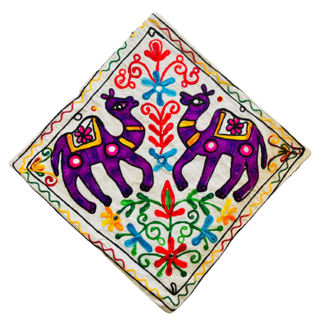 Funda de Cojín Camello Duo Purple