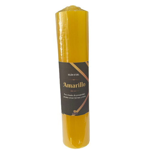 Velón Amarillo 20cm