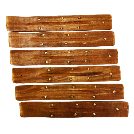 Pack 12 Porta Inciensos Tabla Madera