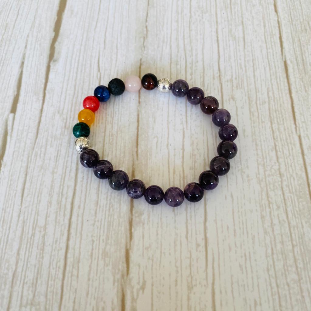 Pulsera Amatista 7 Chakras