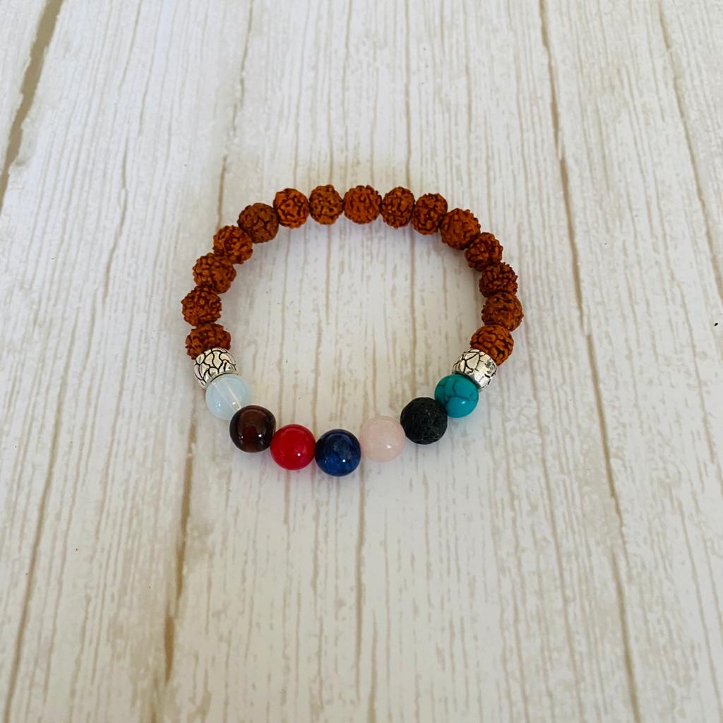 Pulsera Rudraksha 7 Chakras